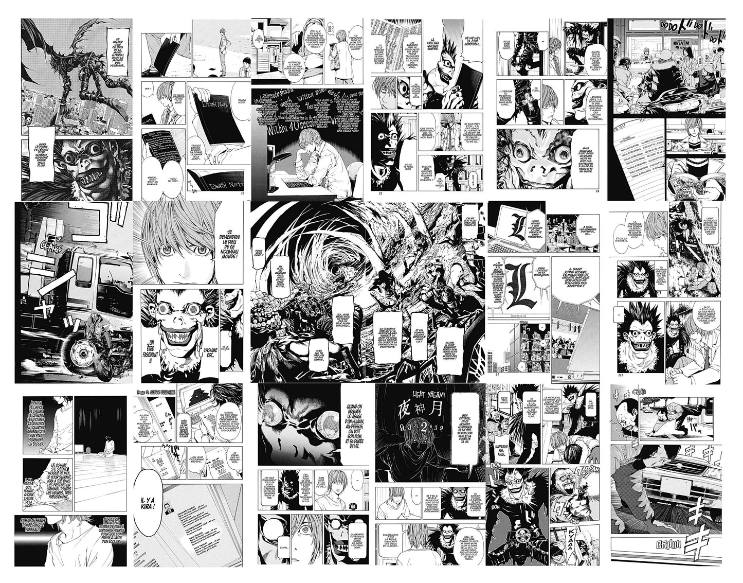 18 page dont une double page du tome 1 du manga death note