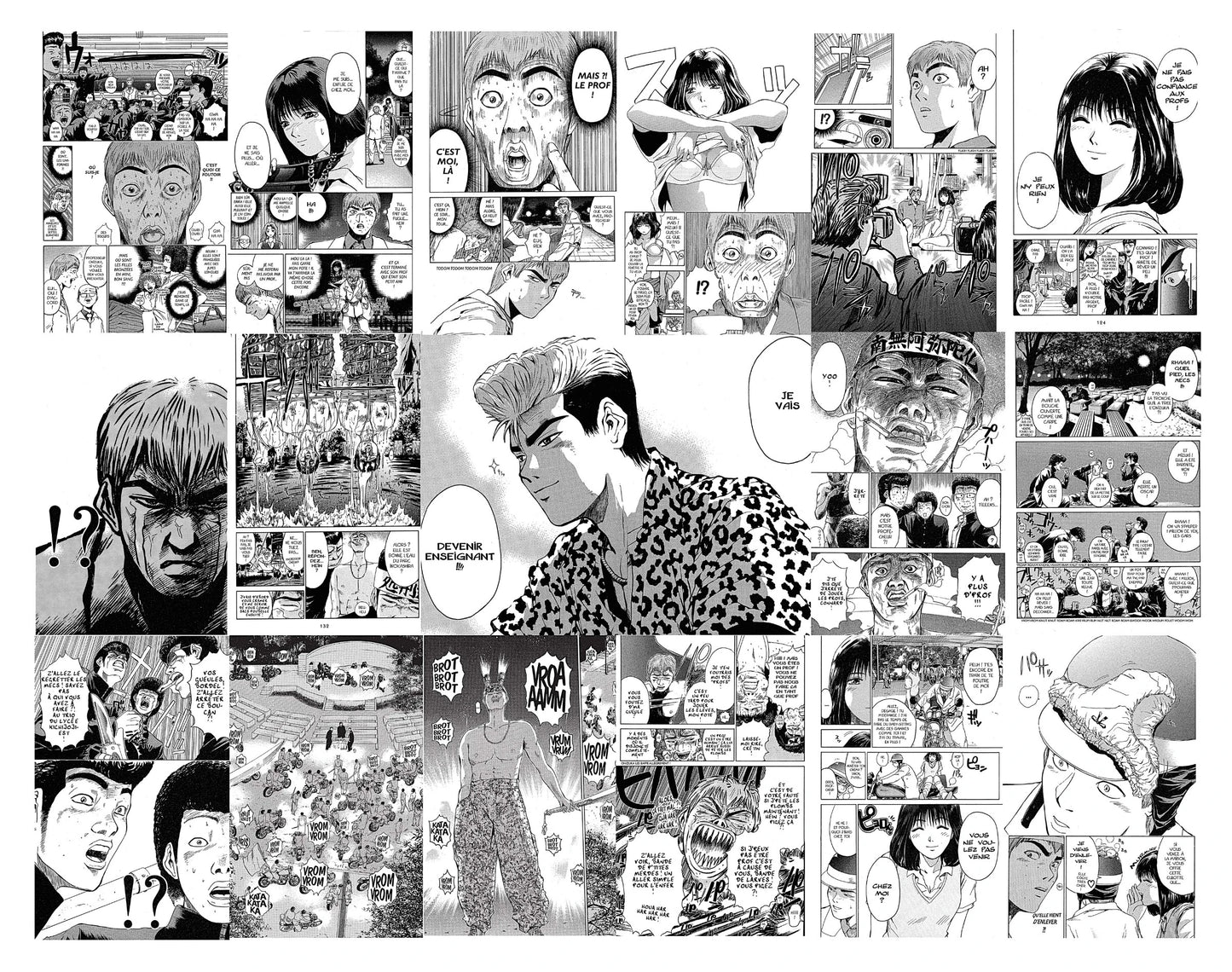 18 page dont une double page du tome 1 du manga G T O