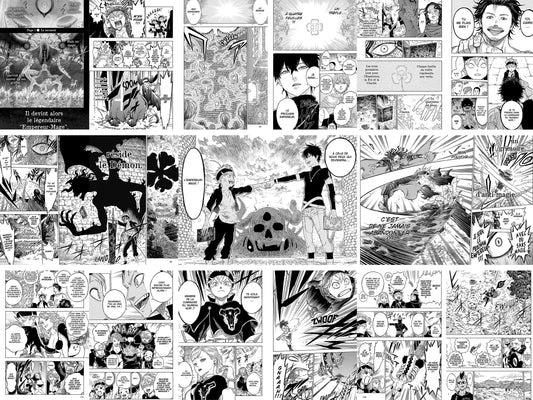 18 pages dont 3 double page du tome 1 du manga black clover