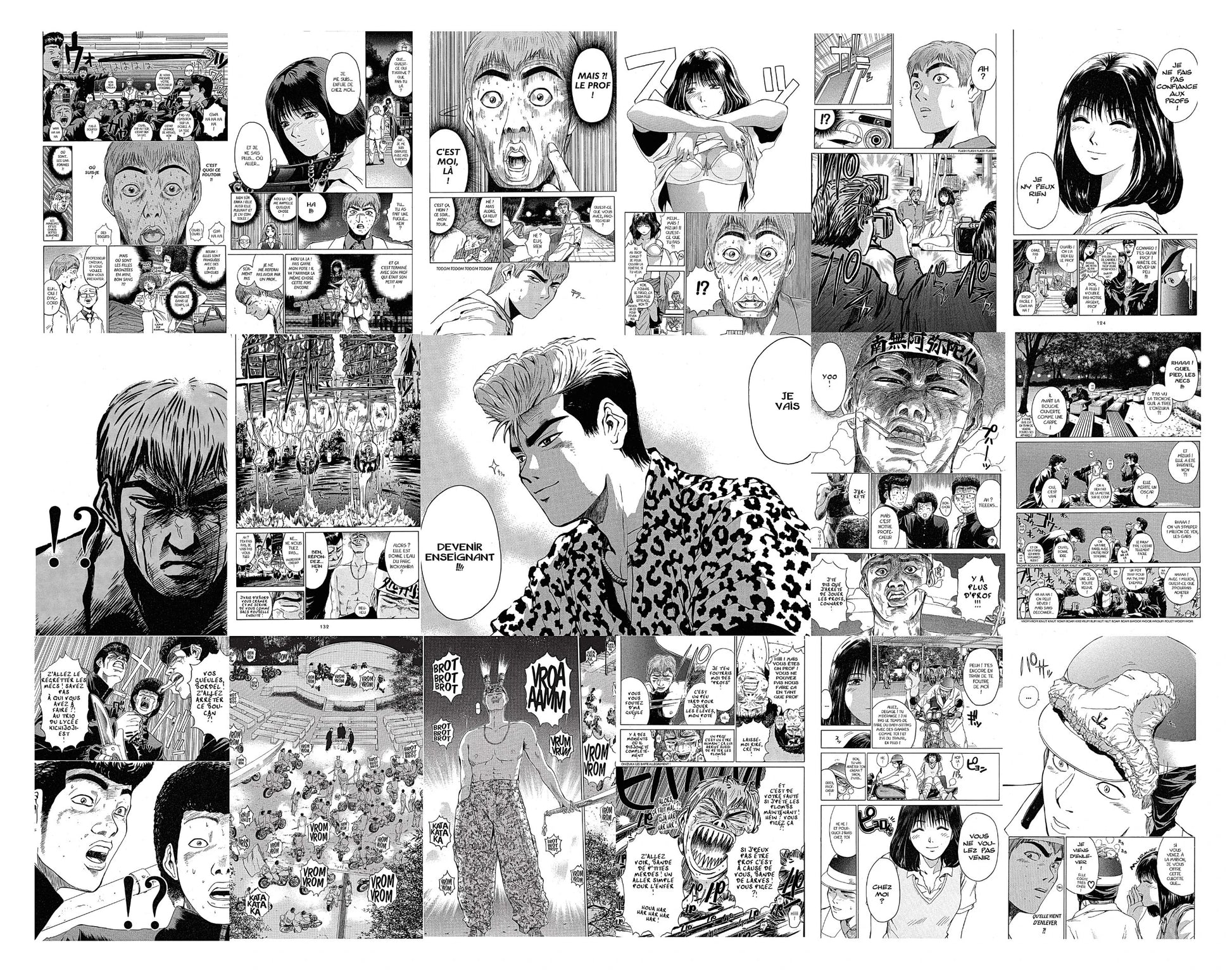18 page dont une double page du tome 1 du manga G T O