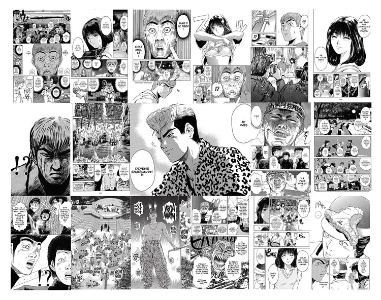 18 page dont une double page du tome 1 du manga G T O