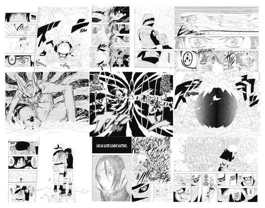 18 page dont 7 double pages du tome 26 du manga naruto