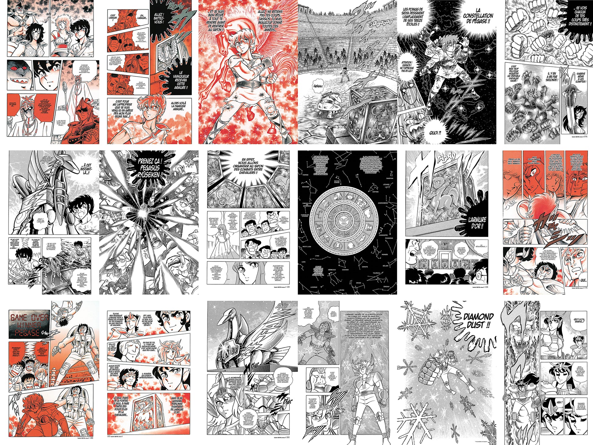 18 pages du tome 1 du manga saint seiya