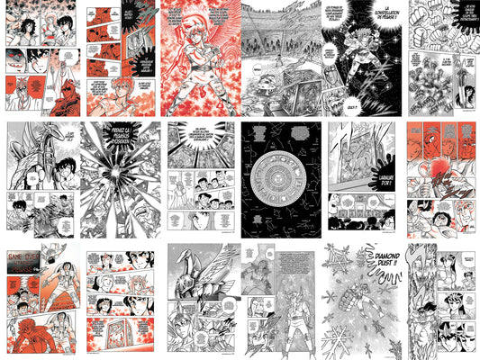 18 pages du tome 1 du manga saint seiya