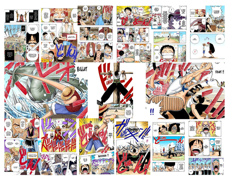 18 page dont 2 double pages du tome 21 du manga One piece